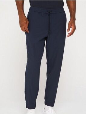 BOSS TAPERED-FIT TROUSERS IN A WOOL BLEND